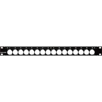 Canare Unloaded 16 Point XLR D-Hole Series Patch Panel