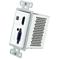 AVPro Edge AC-CXWP-VGA-T VGA/HDMI Single Gang Decora Style Wall Plate