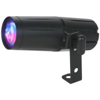 ADJ PinSpot LED Quad High Powered DMX with 1x8W Color RGBW 15 Degree Beam Angle