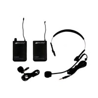 Amplivox S1601 Lapel Microphone Pack with Headset Mic Transmitter & Receiver