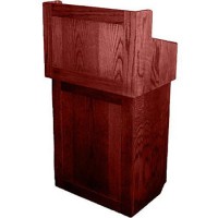 AmpliVox SN3010-MH Oxford Two-Piece Lectern Without Sound - Mahogany