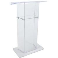 Amplivox SN305000 Clear Acrylic Lectern No Sound