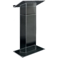 Amplivox SN307500 Traditional RTA Clear Acrylic Lectern No Sound