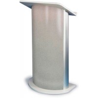 Amplivox SN3125 Grey Granite Contemporary Lectern with Curved Front Design