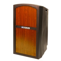 Amplivox SN3250-MO Pinnacle Non-Sound Full Height Lectern Medium Oak Panel