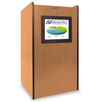 Amplivox SN3265-OK Visionary Lectern with Built-In LCD Screen - Non Sound - Oak