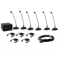 Anchor CM-6W CouncilMAN Conference System - 6 User Package w/ Wireless Mic
