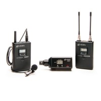 Azden 310LX UHF Camera Mount Lavalier Mic & XLR Plug-In Wireless Mic System