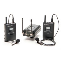 Azden 330LT Dual Lavalier Camera Mount Wireless Microphone System