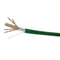 Belden 10GXS12 Cat 6A 4 PR 23 AWG - Riser-CMR 1000ft Dark Green RIB