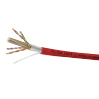 Belden 10GXS12 Cat 6A 4 PR 23 AWG - Riser-CMR - 1000 Ft. - Red