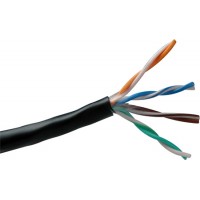 Belden 1583A CAT5e Non-Bonded Twisted Pair Cable - Black - 1000 Foot