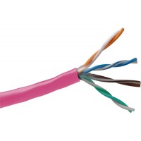 Belden 1583A CAT-5e Twisted Pair Cable 1000Ft Roll Pink