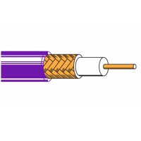 Belden New-Gen Coaxial Plenum RG6 Braided Shield Cable 1000Ft Violet