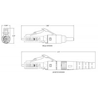 Belden AX105202-B25 FX Brilliance Universal LC for OM3/OM4 Contractor 25/PK