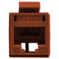Belden RVAMJKUGY-B24 REVConnect 10GX UTP Modular Jack - Brown - 24 Pack