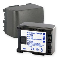 Canon BP-809/819/827  7.4V 800mAh LION Replacement Battery