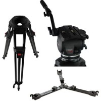 Cartoni F127 FocusHD 2 Stage Aluminum 3 Tube Ultra Light Tripod with ML Spreader