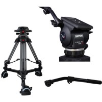 Cartoni P2F22 P20 Pedestal with Focus 22 2 Pan Bars 100mm Adapter and Pump