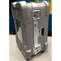 CDC 919 Super-Shipper Case with Built-In Wheels - 34in L x 22in W x 12in D - Silver - With Foam