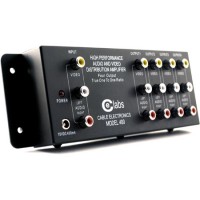 CE Labs AV400 1x4 Composite Video & Stereo Audio RCA Distribution Amp