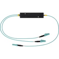 Camplex CMX-MM1X2LC-001 OM3 50u Multimode LC Fiber Optic 1x2 Splitter Cable-1ft
