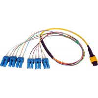 Camplex CMX-MTPSMLC MTP Elite APC Male to 12 LC UPC Internal Yellow Cable-18In