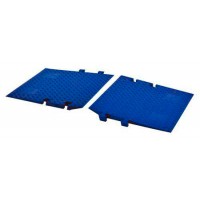 Cross Guard ADA Ramp Attachments for CP1X125-GP LineBacker - Blue