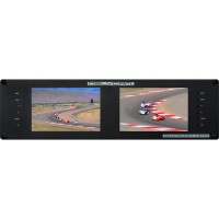 Delvcam Broadcast 3GHD/SD Multiformat Dual 7-Inch Rackmount Video Monitor