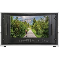 Delvcam DELV-4KSDI15 4K UHD HDMI 3G-SDI Quad View 6RU Broadcast LCD in Case15in