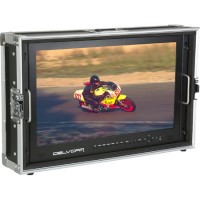 Delvcam DELV-4KSDI24 4K UHD HDMI 3G-SDI Quad View Broadcast LCD in 24-inch Case