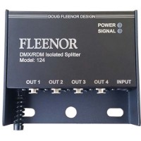 Doug Fleenor Design 124-5 4Output Bi-directional DMX Splitter 5Pin XLR Connector