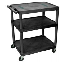 DaLite PIXMate PL2-42 Plastic Cart with 4 Inch Casters-Shelf Size 18x24 Inches