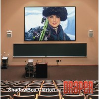 Draper 253103 Shadowbox Clarion 193 Inch HDTV Matt White XT1000V