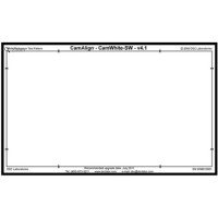 DSC Labs SRW8-CW CamWhite Senior CamAlign Chart - Senior 24 x 17