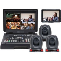 Datavideo HS-1600T-3C140T Portable Video Studio w/ Streaming/Recording 3x Remote