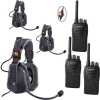 Eartec UDSC3000IL 3 SC-1000 3 Person Two Way Radio System with Ultra Double