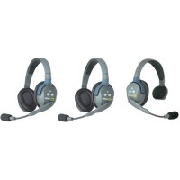 Eartec UL312 UltraLITE 3Person Intercom System with 1 Single/2 Double Headsets