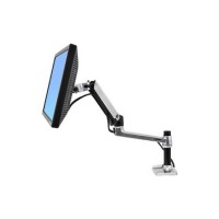 Ergotron LX 45-241-026 Desk Mount LCD Arm for Screens to 24-Inch - Silver