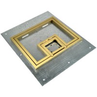 FSR FL-500P-B-C FL-500P Cover With 1/2 Inch Brass Carpet Flange (Lift off door)