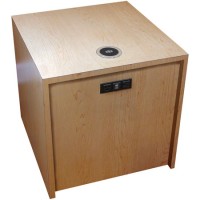FSR HBM-LG-MPL 22 Inch Cube with AC USB Charger and TC-WC1 Qi - Maple