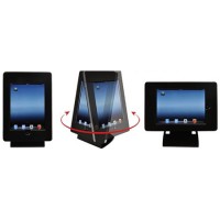 FSR TM-IPD-TRS-BLK iPad Table Top Mount with Tilt Rotate and Swivel in Black