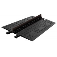 Guard Dog Low Profile-1 Channel with ADA Compliant Ramps Black Lid/Black Base - 36 Inch