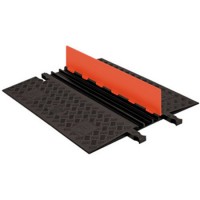 Guard Dog Low Profile-3 Channel with ADA Ramps - 3 Foot - Orange Lid/Black Base