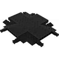 Guard Dog GDCR5X125 4-Way Cross For 5 Ch Cable Protector - Black Lid/Black Ramps