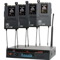 Galaxy Audio AS-1800-4 Four person Wireless Monitor System Code B2 538-554 MHz