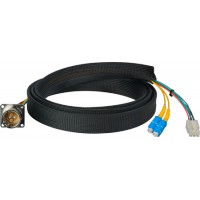 Camplex FCS015A-MR Hybrid Fiber Optic Receptacle Cable SMPTE/ARIB w/SC-Male 1ft