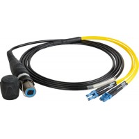 Camplex HF-OC4S-LC-0010 opticalCON QUAD to Quad LC Singlemode Fiber Optic