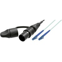 Camplex opticalCON LITE DUO to Dual LC Multimode Fiber Optic Patch Cable-1ft