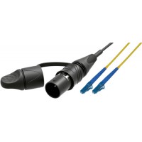 Camplex opticalCON LITE DUO to Dual LC Singlemode Fiber Optic Patch Cable-1ft